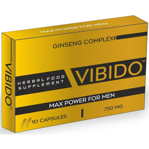 VIBIDO 750Mg | Stronger | Longer | Harder | Performance | Extra Strength Enhancing Pills | Stamina Endurance Booster Supplement Pills for Men | 10 Ginseng Capsules