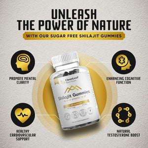 Shilajit Gummies – Extra Strength Formula | Sourced from Himalayan Shilajit | Naturally Rich in Fulvic Acid & 85+ Essential Minerals | Supports Energy, Vitality & Immunity | 60 Gummies