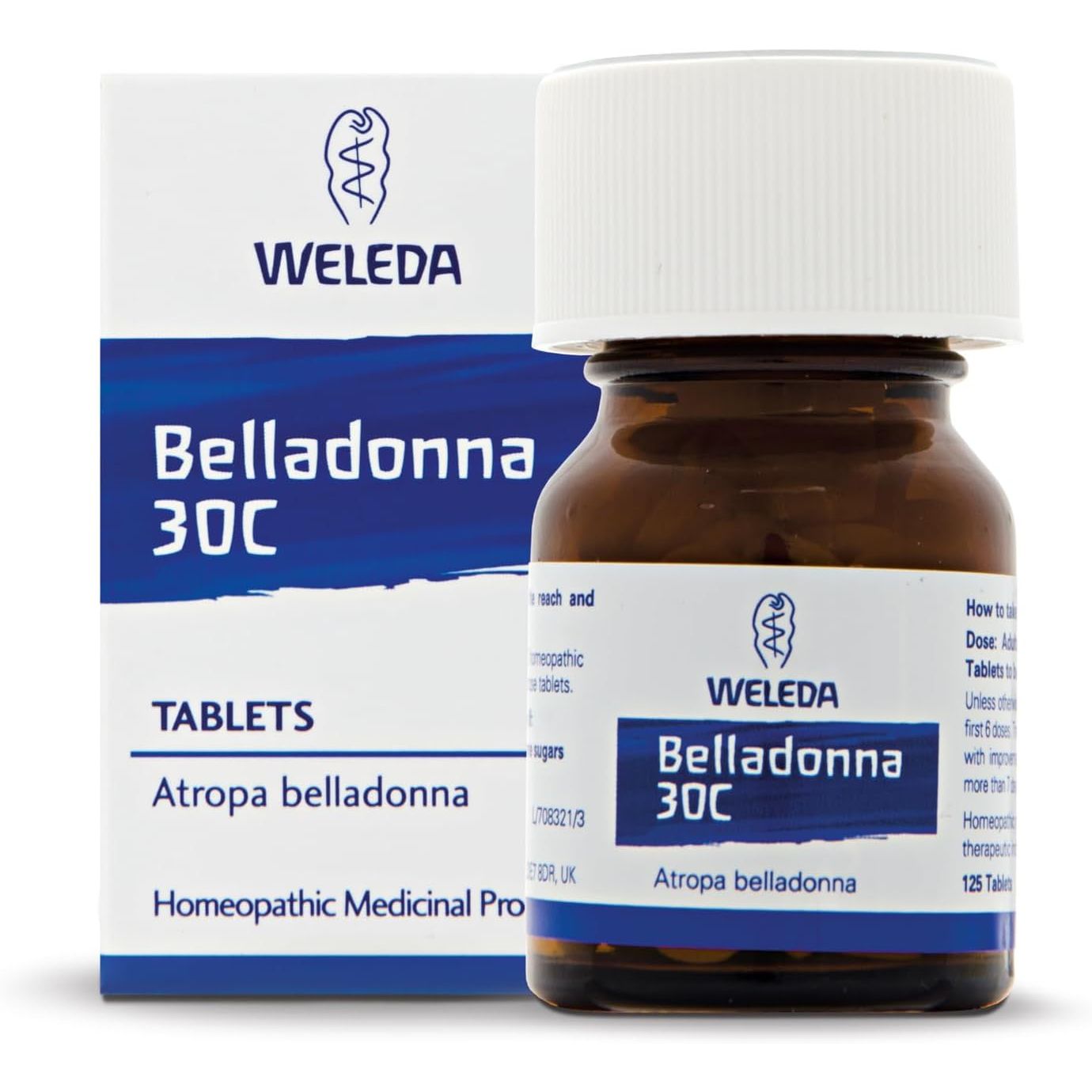 Weleda Belladonna 30C, Homeopathic Medicinal Product, 125 Tablets