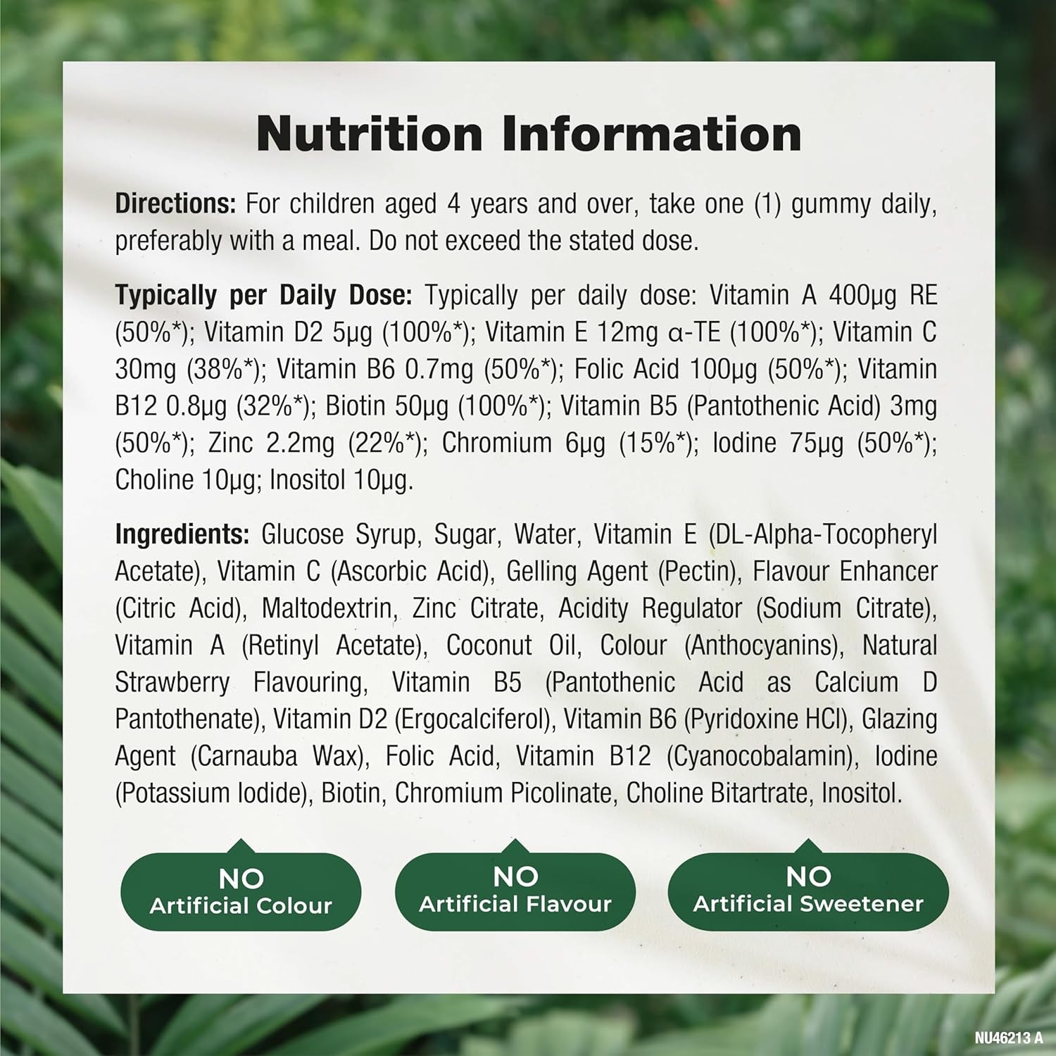 Kids Multivitamin Gummies | 14 Key Nutrients | One-A-Day Formula | Natural Strawberry Flavour | 60 Vegan Gummies | Nature'S Truth