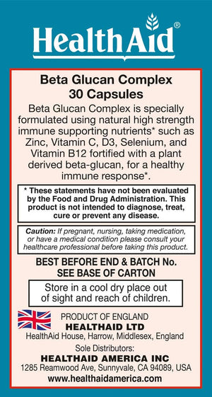 Healthaid Beta Glucan Complex Capsules