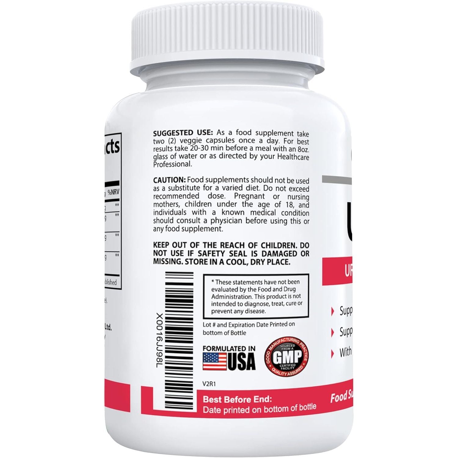 UT Flow #1 D-Mannose & Cranberry Urinary Tract Cleanse | High Strength Bladder & Kidney Health | 60 Vegetable Capsules