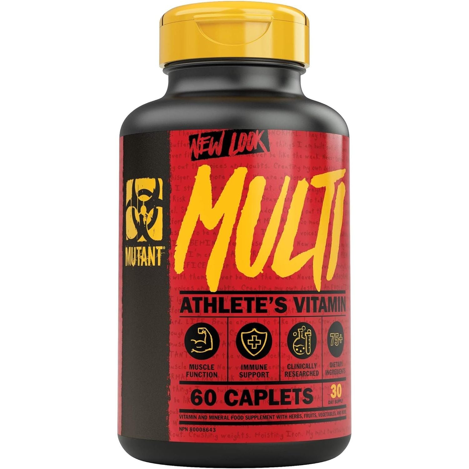 MUTANT Multi - High Potency Vitamins with 75+ Ingredients | Specifically Formulated for Heavy Lifting | 60 Tablets