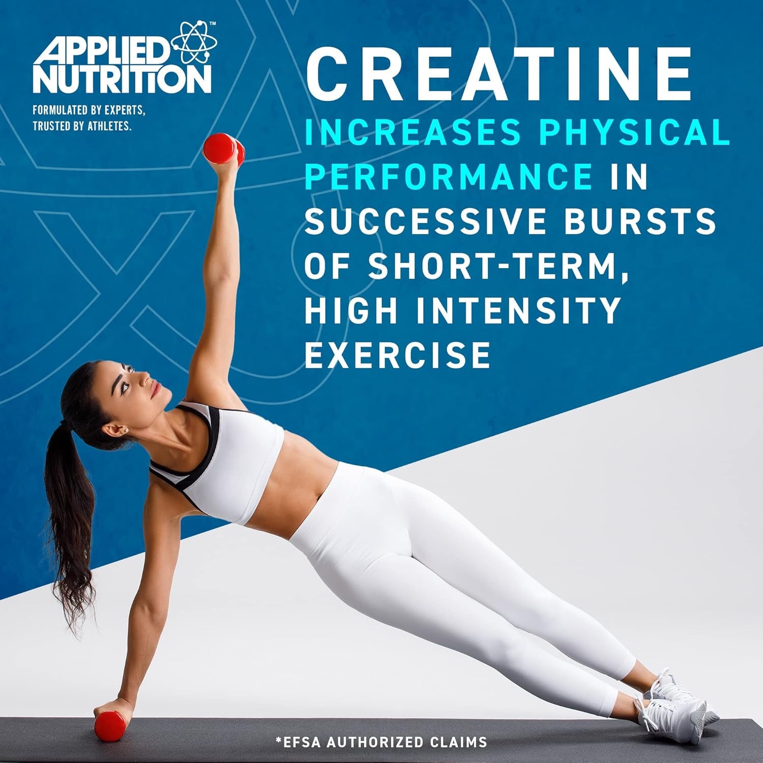 Applied Nutrition Creatine + 700Ml Shaker | Creatine Monohydrate Micronized Powder with Flavour, Increases High-Intensity Physical Performance (250G - 50 Servings) (Strawberry & Raspberry)