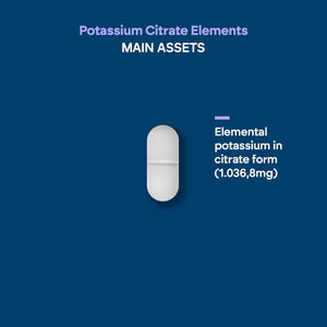 Potassium Citrate - High Dose - 2880 Mg - Pure Potassium Element +1000 Mg - Muscles - 180 Tablets - Nutralie
