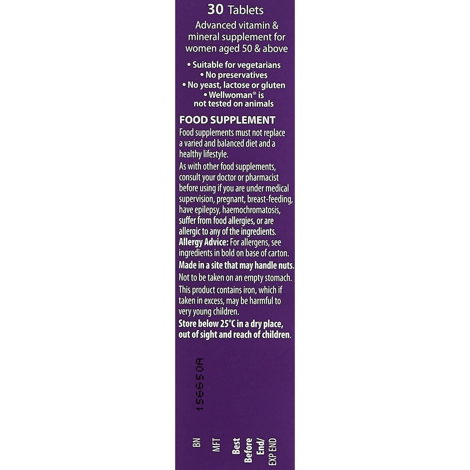 Wellwoman 50+, 30 Tablets, Pack of 1