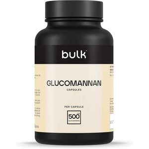Bulk Glucomannan Capsules. 500 Mg, Konjac, Pack of 180, 90 Servings, Packaging May Vary