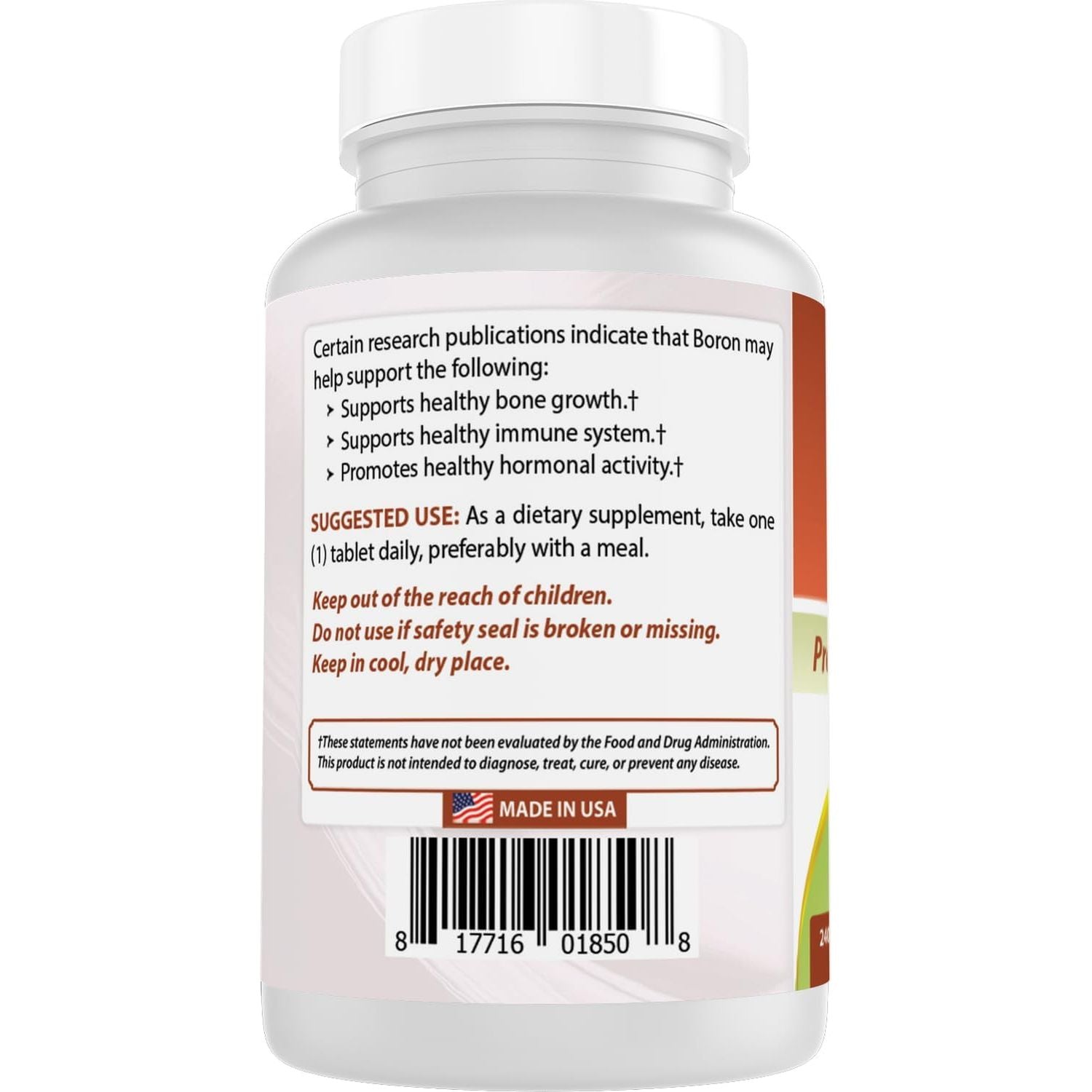 Best Naturals Boron Supplements 5 Mg 240 Tablets