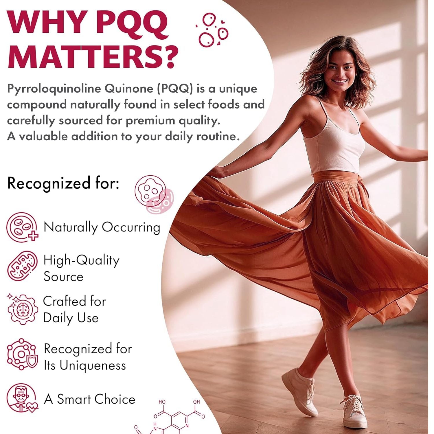 Source of Nature® | 20Mg PQQ | 60 Capsules | 2 Month Supply | Premium Bio-Identical Pyrroloquinoline Quinone| High Dose | No Unwanted Additives | Made in DK | 3Rd Party Tested