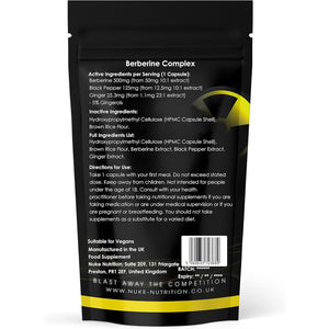 Nuke Nutrition Berberine Supplement 500Mg | 60 Capsules