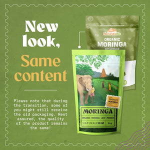 Naturalebio Organic Moringa Powder - Premium Quality - 200G. Bio, Natural and Pure. Leaves Picked from the Moringa Oleifera Plant for Tiredness, Immune System, Muscle Function, Fatigue