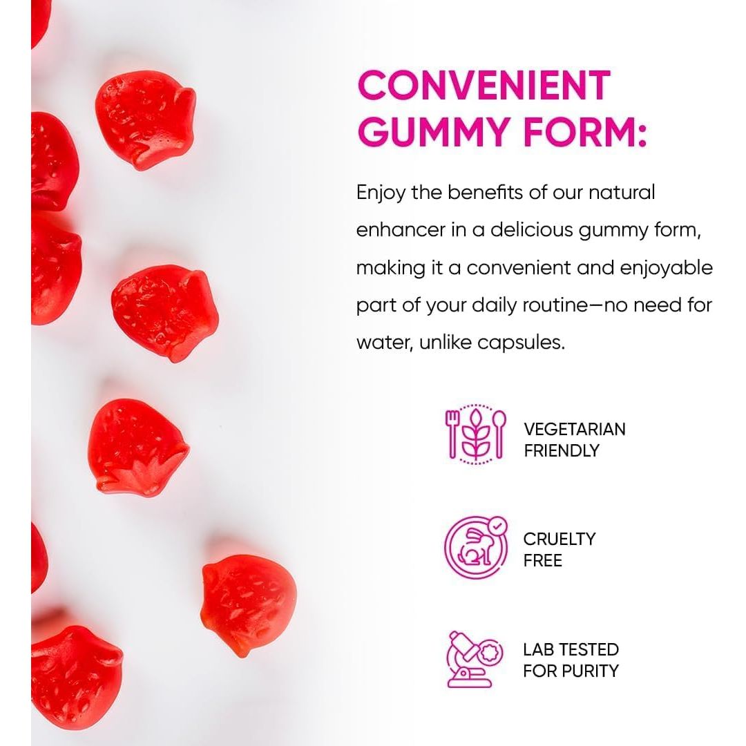 Friend of Dorothy Raspberry C*M Gummies Improves Sperm Volume and Load Semen Volume Supplement - 60 Capsules -