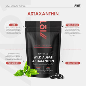 Wild-Algae Astaxanthin 160Mg - High Strength Providing 8Mg Astaxanthin Antioxidant - 90 Softgels - Resealable and Recyclable Pouch by Alpha01