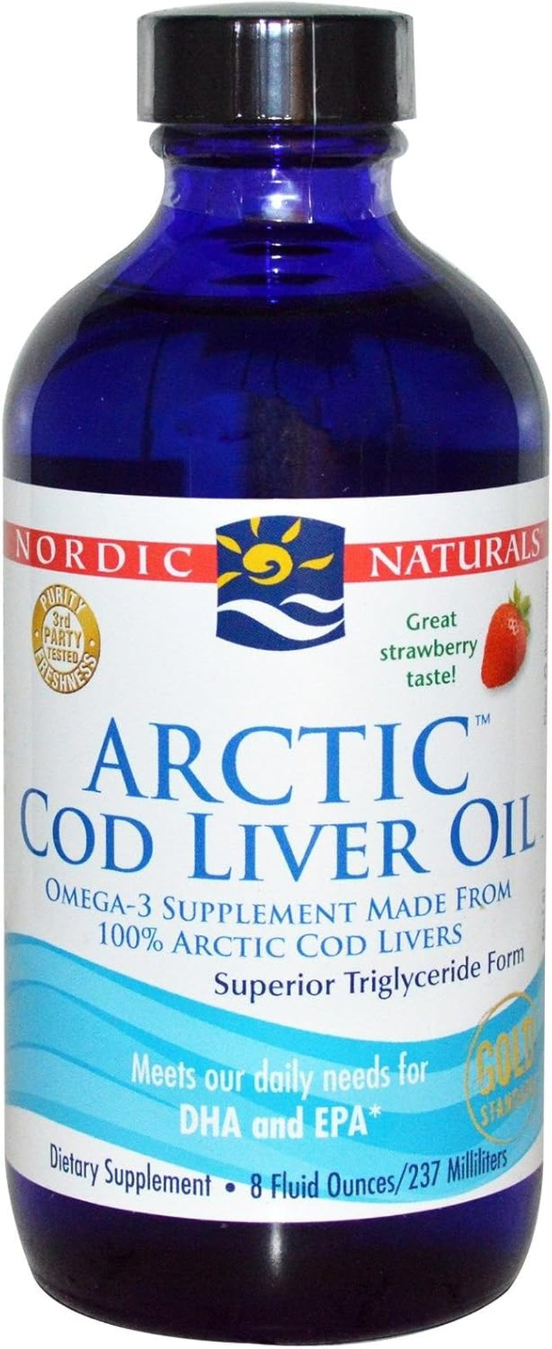 Nordic Naturals Arctic Cod Liver Oil, Strawberry