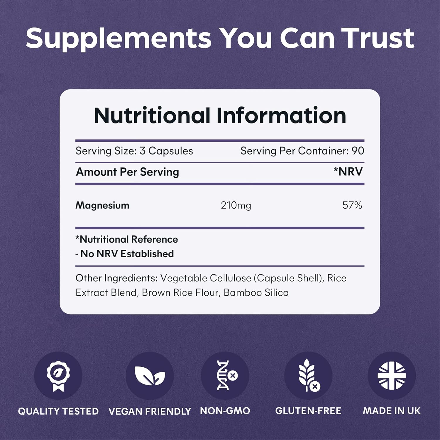 Purolabs Magnesium Citrate - High Strength Non-Buffered Magnesium - Superior Absorption for Sleep, Energy & Muscle Function - Vegan - Clean Formula - 90 Capsules