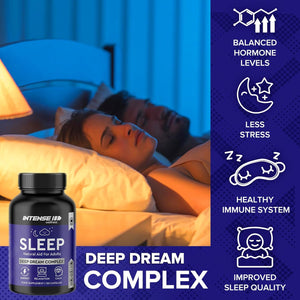 Natural Night Complex – Melatonin Substitute with Valerian, Lemon Balm, Magnesium & Chamomile – Botanical Sleep Blend for Relaxation – Vegan-Friendly Evening Supplement – 120 Capsules