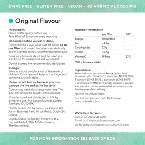 Symprove Daily Probiotic Drink, Original, 10 Billion Cfus, 4 Clinically Studied Strains, Gut & Immune Support, Water-Based, Vegan, Dairy & Gluten Free, (Pack of 1 X 500Ml)