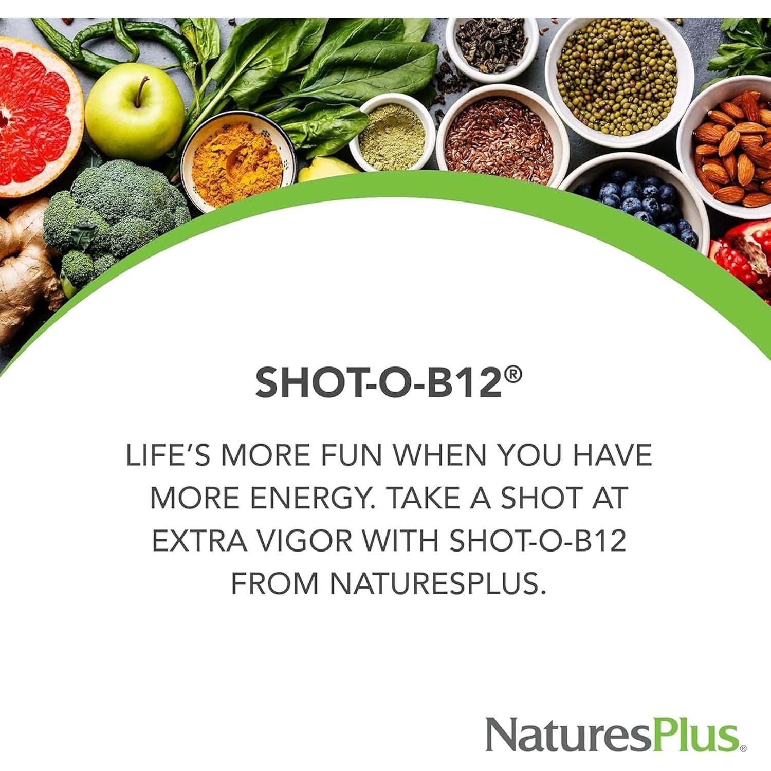 Naturesplus Shot-O B12 Methylcobalamin - High Strength, Active, Chewable Vitamin B12 Tablets - Energy Booster - Gluten Free, Vegan - 30 Berry Flavour Lozenges