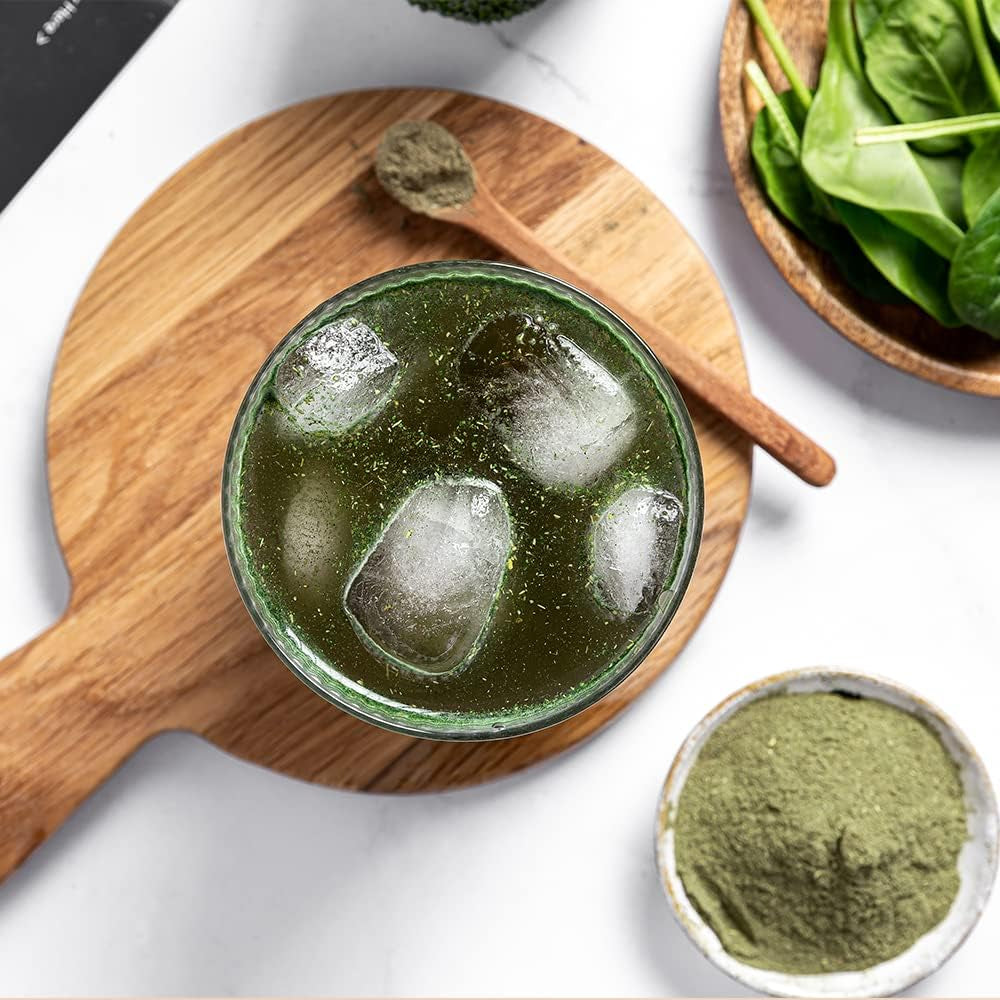 Protein Works - Super Greens Powder , Nutrient Dense Detox Shake , Supports Immune System , Vegan , 20 Shakes , Tropical Punch , 250G