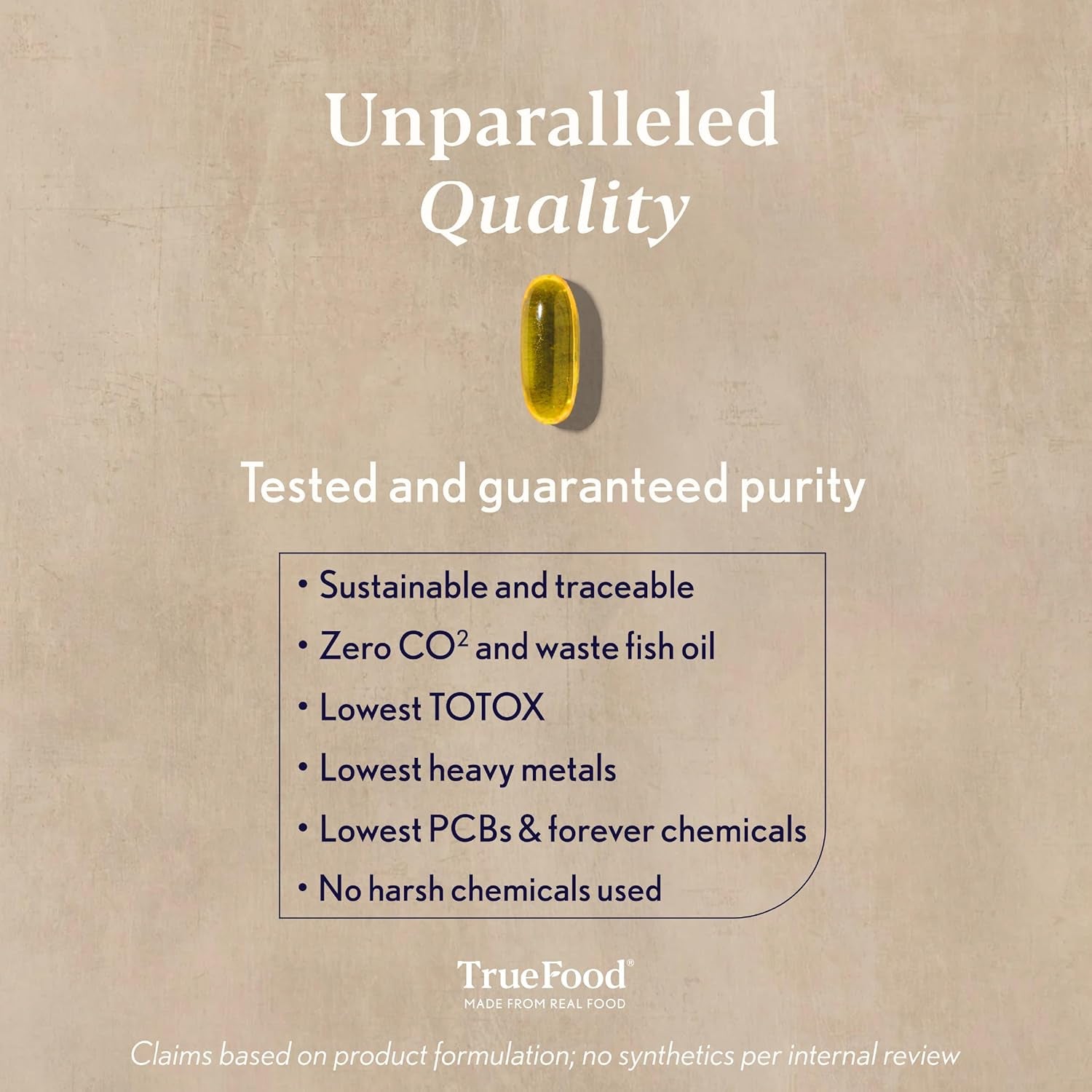 Higher Nature - Omega 3 2000Mg with 1000Mg EPA & 500Mg DHA per Serving - Super Potency Omega 3 True Food® Formula Fish Oil Supplement - Supports Eye, Brain & Heart Health - 60 Capsules