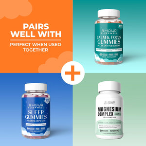 Lion'S Mane Mushroom & Ashwagandha KSM-66 Gummies - 4300Mg High Strength Supplement - 60 Sugar-Free & Vegan Gummies - with Zinc, B6 & B12 - for Calming, Mental Performance, and Nervous System Support