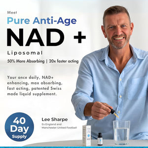 NAD+ Supplement Liposomal - Proven 50% Better Absorption - Patented Cellular Delivery - 40 Day Supply - NAD+ Enhancer - Pure anti Age - Liquid Drops - Swiss Made