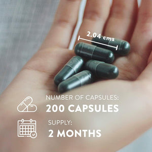 Organic Spirulina and Chlorella Capsules - Spirulina Powder and Chlorella Powder - Broken Cell Wall - 1800Mg per Serving - 200 Capsules - Vegan