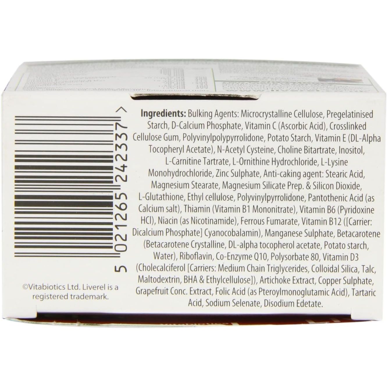 Liverel Liver Health Support Tablets Supplement, Vitabiotics