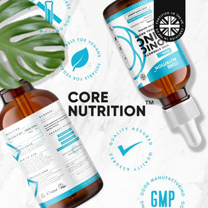 Ionic Zinc Liquid Drops - 60Ml Glass Bottle - 120 Servings - High Strength 15Mg - Supports Metabolism & Healthy Immune System - Made by Core Nutrition