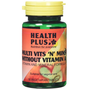 Health plus Multi Vits 'N' Mins without Vitamin a One-A-Day Multivitamin Supplement - 30 Tablets