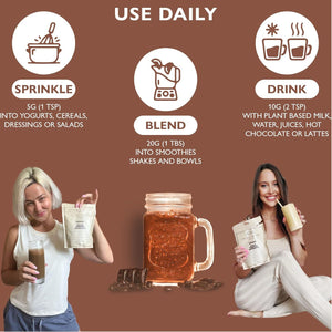 Detocx 21 Supergreens Powder |Chocolate| Anti-Oxidants,Bloating Relief,Immune & Inflammation Support |Organic,Superfoods,Probiotic,Prebiotic,Fibre| Gluten&Dairy&Soy Free| Vegan| 30+ Servings|250G