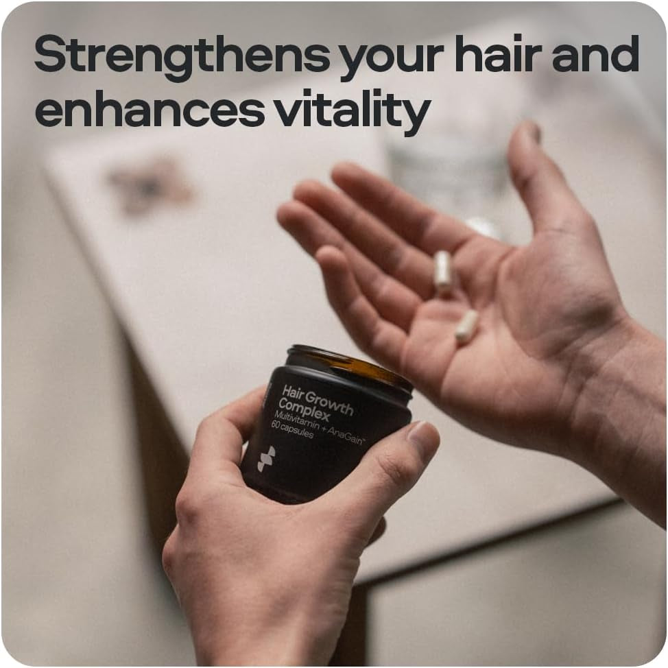 Sons Hair Growth Supplement - Multi-Vitamin Supplement & Minerals with Anagain, Marine Collagen & Biotin - Natural Ingredients to Promote Healthier Hair, 1 Month (60 Capsules). Made in Europe