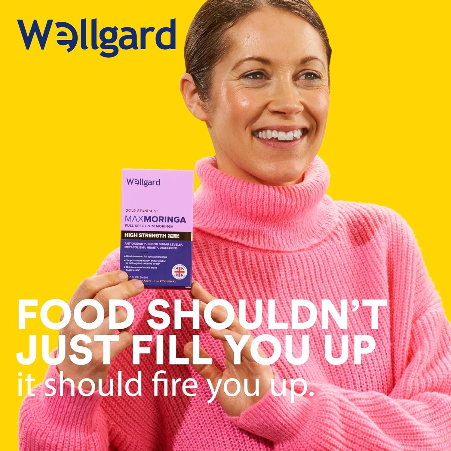 Wellgard Moringa Capsules - Supports Blood Sugar Balance, Heart & Digestive Health, and Metabolism, 60 Vegan Capsules