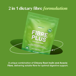 Soluble Fibre Powder Supplement 210G - Prebiotic Soluble Fibre Powder from Multiple Sources - 12G Fibre per 2 Scoop Serving - Fibre Supplement for Men & Women UK Made