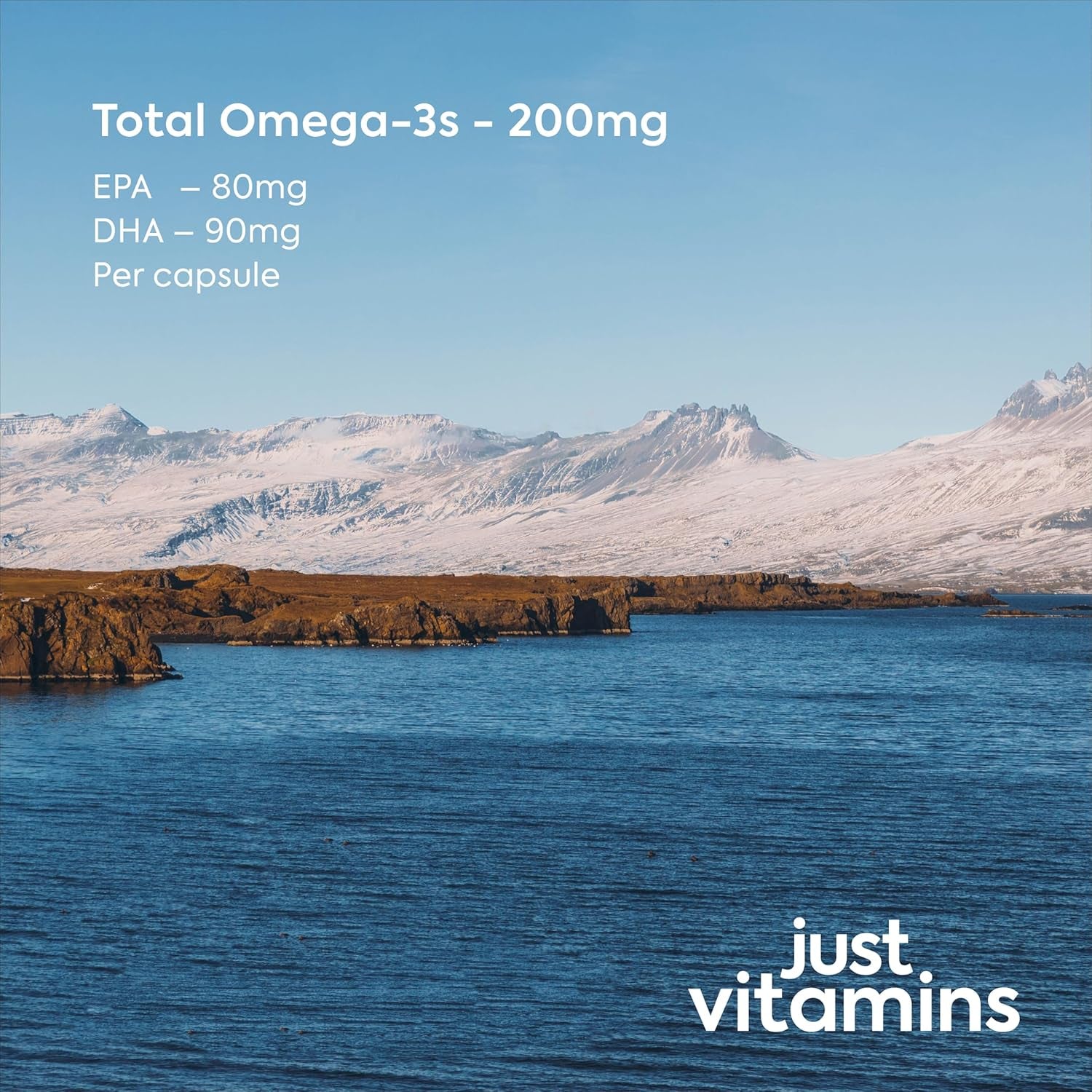 Icelandic Cod Liver Oil 1000Mg | 90 Premium Softgels | High Strength Omega 3 with Vitamins a & D | Supports Heart, Brain & Eye Health | UK Made - Just Vitamins
