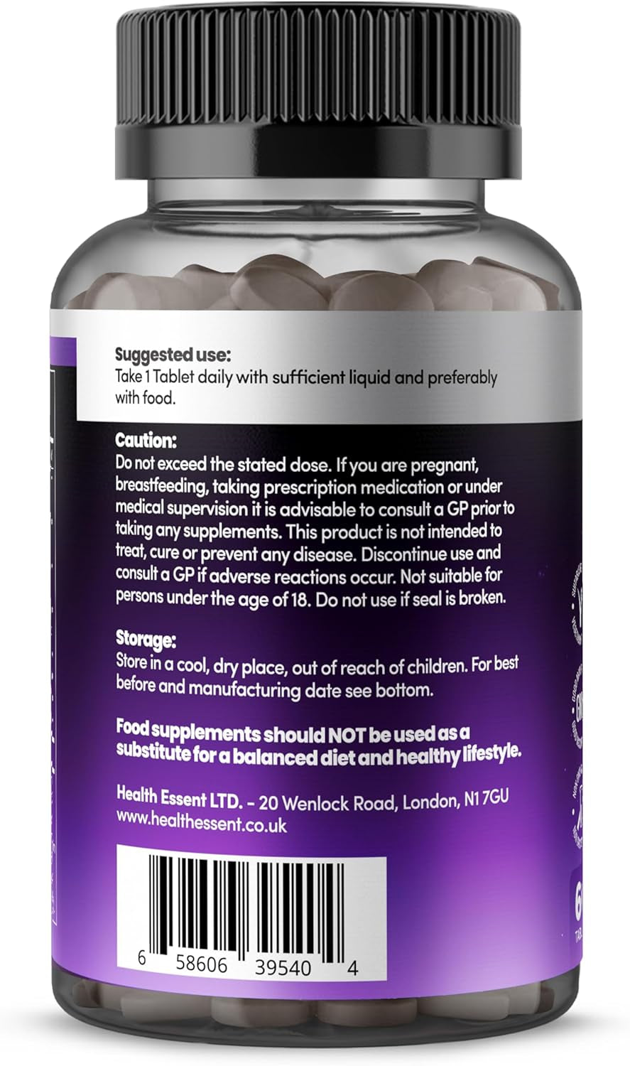 Sleeping Tablets 3820Mg Complex with Valerian Root, Ashwagandha, Magnesium, L-Theanine, Motherwort, Chamomile & Vitamin B6, High Strength Sleep Support Supplement - 60 Tablets by Healthessent