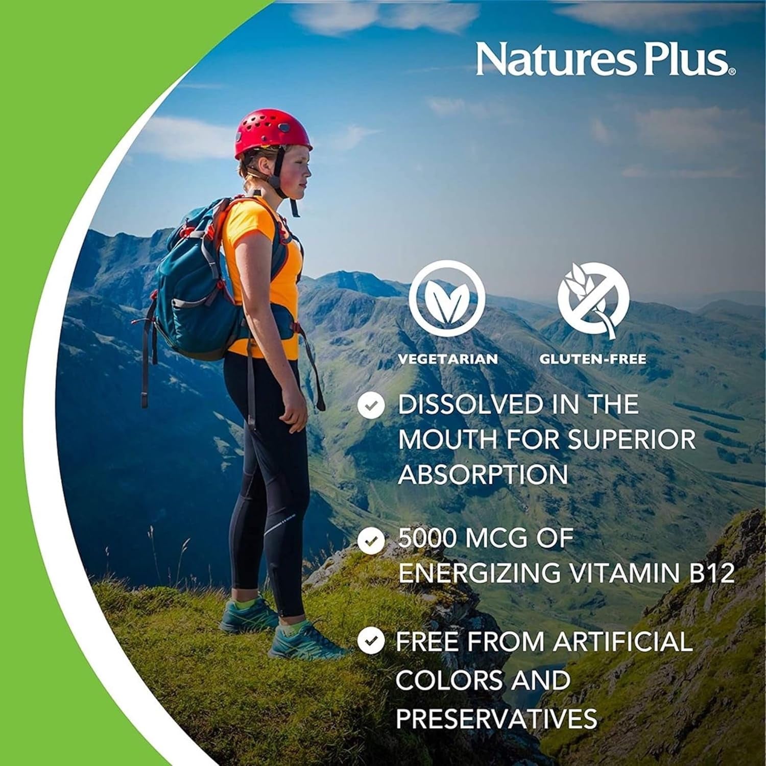 Naturesplus Shot-O B12 Methylcobalamin - High Strength, Active, Chewable Vitamin B12 Tablets - Energy Booster - Gluten Free, Vegan - 30 Berry Flavour Lozenges