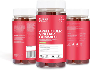 Sunna Supplements Apple Cider Vinegar Gummies 1000Mg – Supports Metabolism & Immune Health – with Vitamin C, Chromium & Pomegranate – Vegan, Non-Gmo, Gluten Free – 60 Gummies