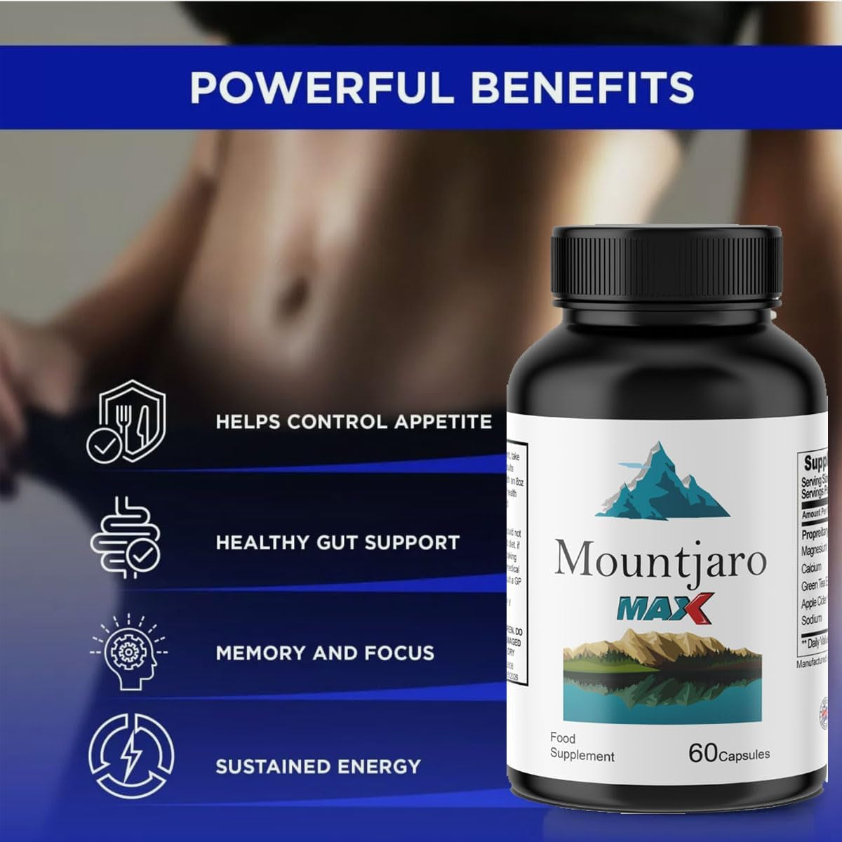 Mountjaro Max- / Weight Management Capsules - Natural Ingredients - 60 Capsules/Supplement Heaven
