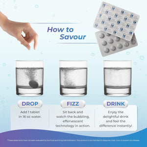 Wellness Extract H2 Molecular Hydrogen Water Tablets with Effervescent Technology for Healthy Hydration, Optimal Energy, and Metabolism Support; 8 PPM. (60, Unflavored)
