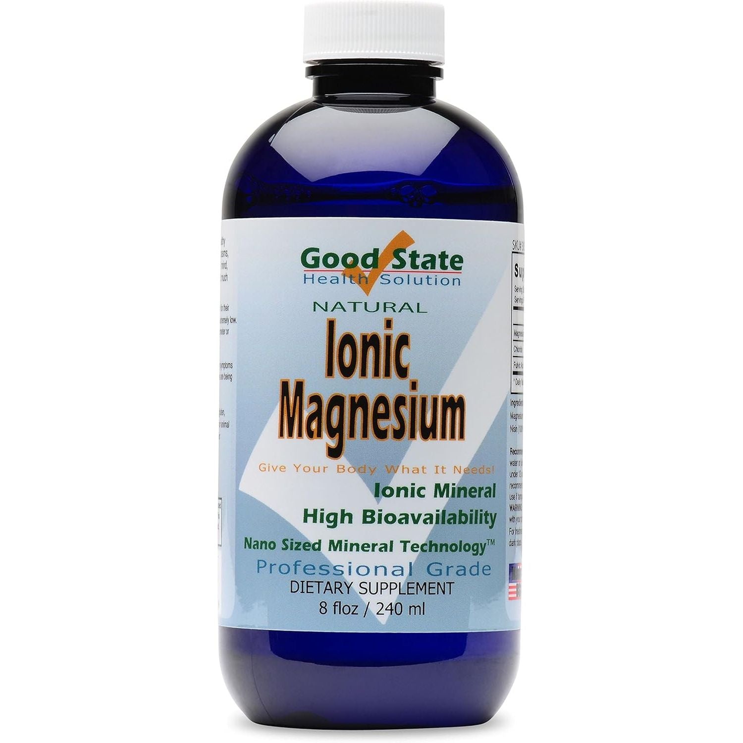 Good State | Liquid Ionic Magnesium | Dietary Supplement | Great for Digestive System | 96 Servings | 8 Fl Oz Bottle