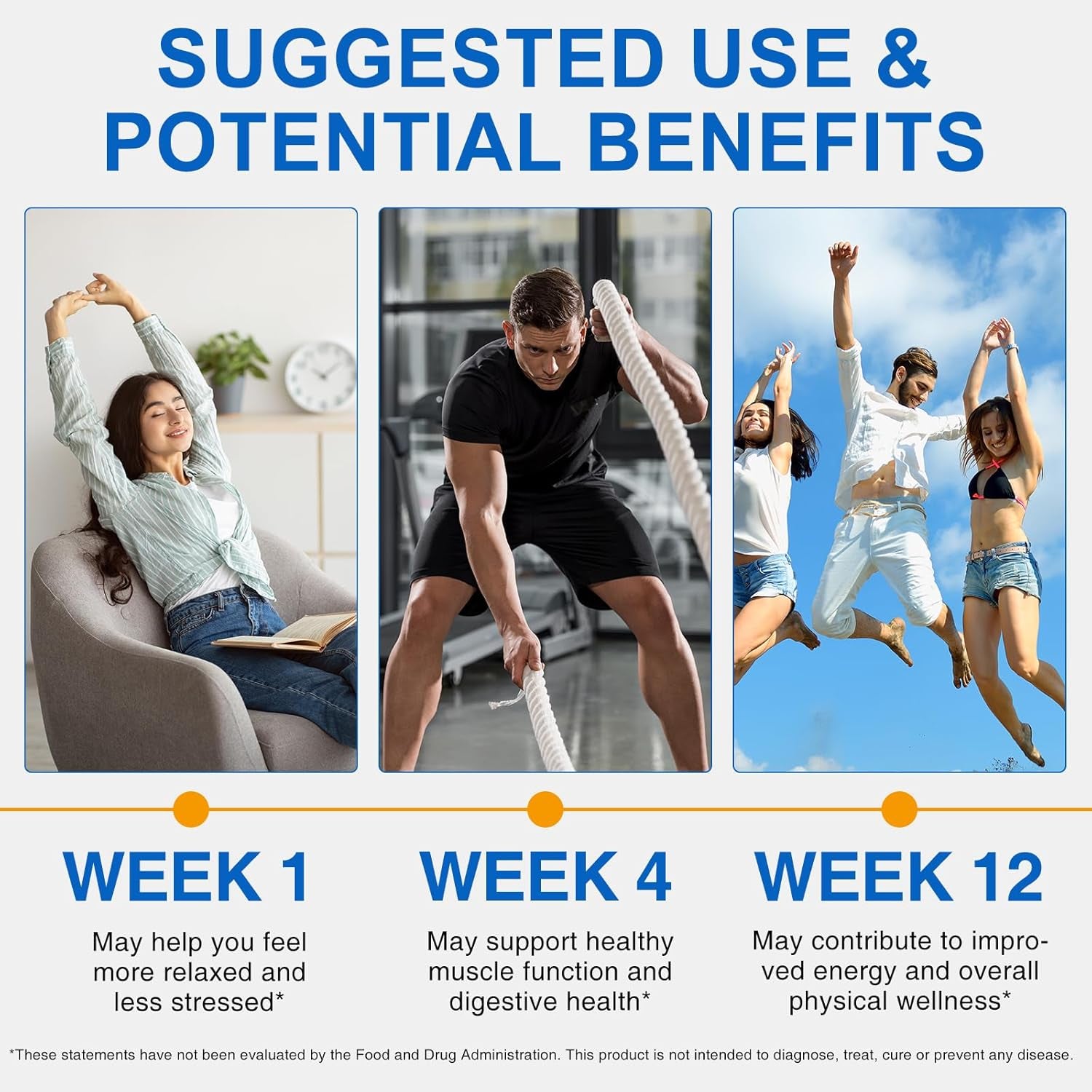 Magnesium Glycinate 3-In-1 Complex, 1000Mg per Serving as Bisglycinate, Citrate & Malate 90 Vegan Capsules, Promotes Bowel Health, Helps Alleviate Tiredness & Fatigue, Supports Muscles & Nerves