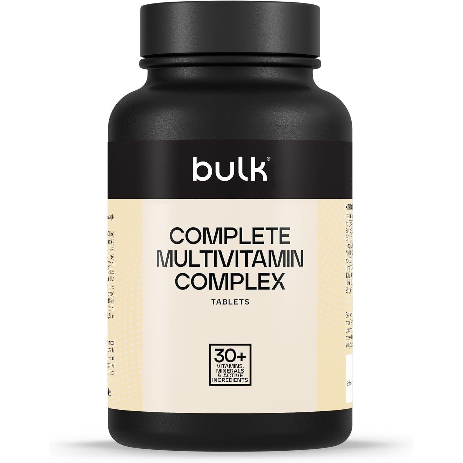 Bulk Complete Multivitamin Complex Tablets, 30 Vitamins, Minerals & Other Active Ingredients, Pack of 270, 270 Servings, Packaging May Vary
