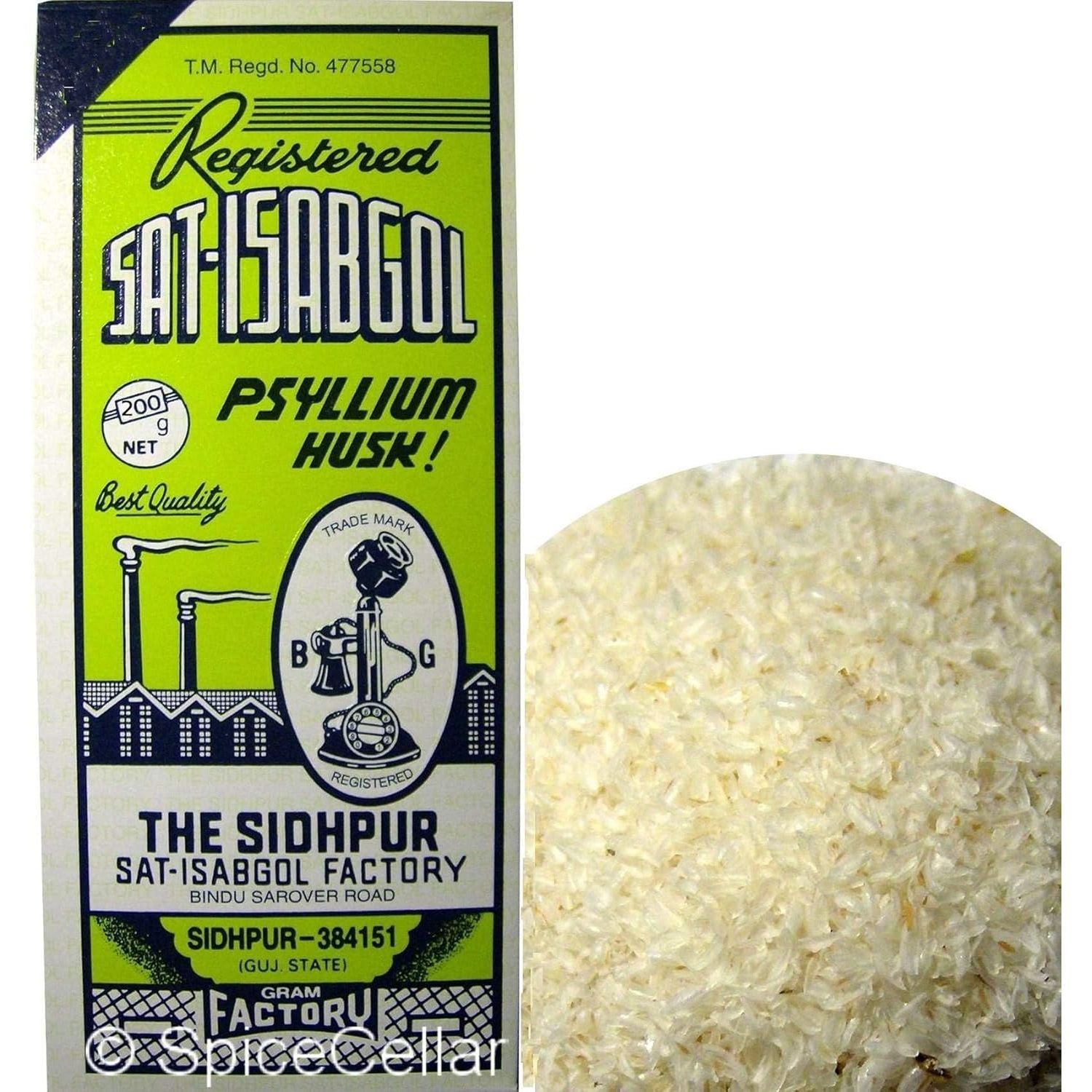 Sat-Isabgol (Psyllium Husk)Natural Laxative - Great Remedy for Constipation, Diarrhoea & Weight Loss-200G