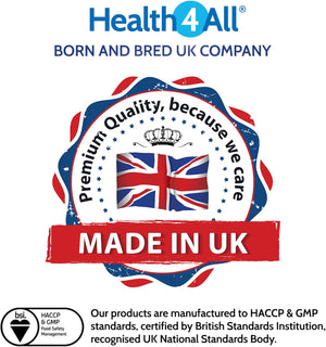 Health4All Slippery Elm 300Mg 90 Capsules, Digestive Health & Acid Reflux Support. Vegan Digestive Support Supplement, Slippery Elm Inner Bark Powder, Stomach Soothe, Gluten Free | Made in UK