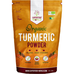 Organic Turmeric Powder | Pure and Potent anti Inflammatory and Antioxidant Turmeric Powder Superfood with Natural Curcumin | Perfect for Cooking, Smoothies & Golden Milk | Vegan Friendly 300G