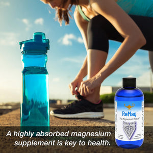 Rna Reset - Remag High Absorption Magnesium Liquid, Experience the Magnesium Miracle, 96 Servings, Magnesium Chloride, 240Ml - by Dr. Carolyn Dean