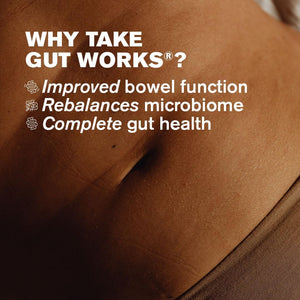 Gut Works® | 6 Prebiotics and Probiotic Strains | 50 Billion CFU Bacteria Live Cultures | Daily Support for Gut Health | 30 Vegan Capsules | One-A-Day | Dr.Vegan
