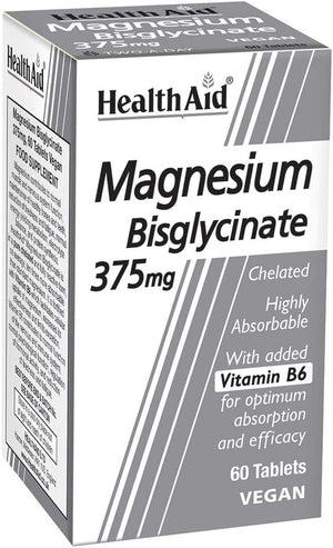 Healthaid Magnesium Bisglycinate Vegan Tablets, 60-Count