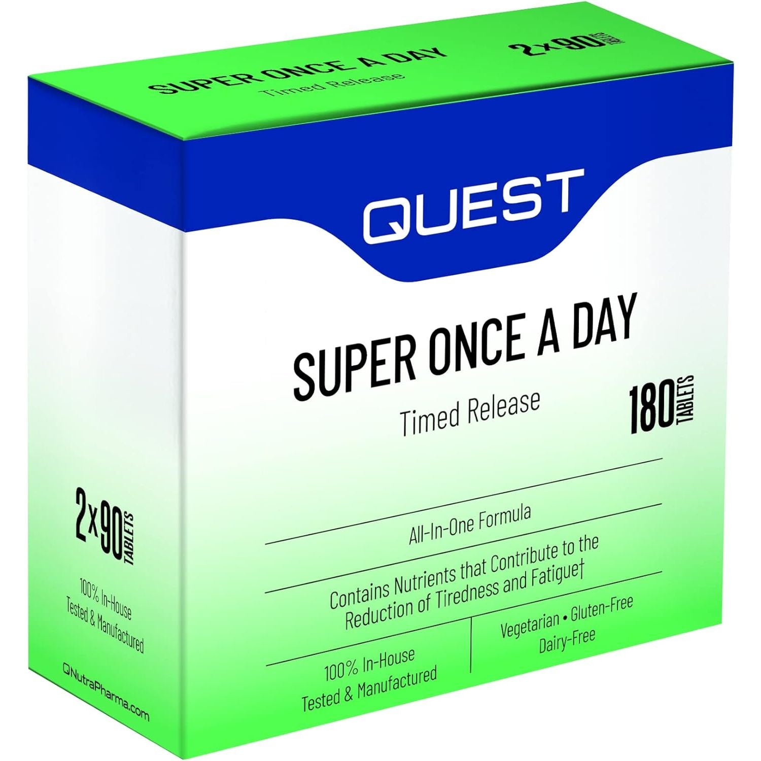 Quest Super Once a Day Timed Release - 180 Tablets